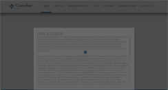 Desktop Screenshot of custodianreit.com